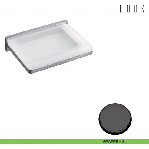 Porta sapone Colombo Design Look grafite