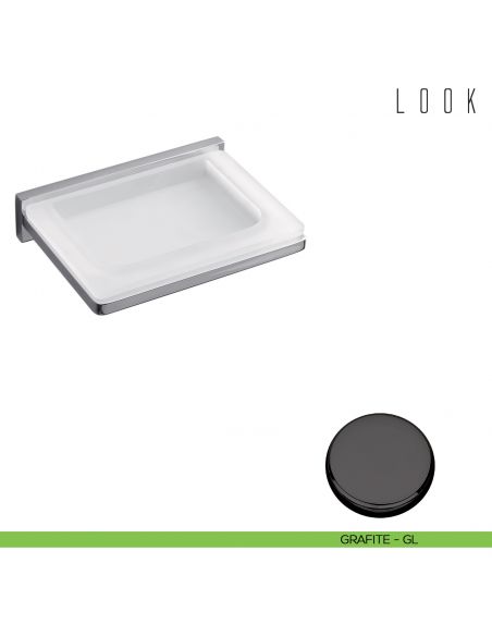 Porta sapone Colombo Design Look grafite