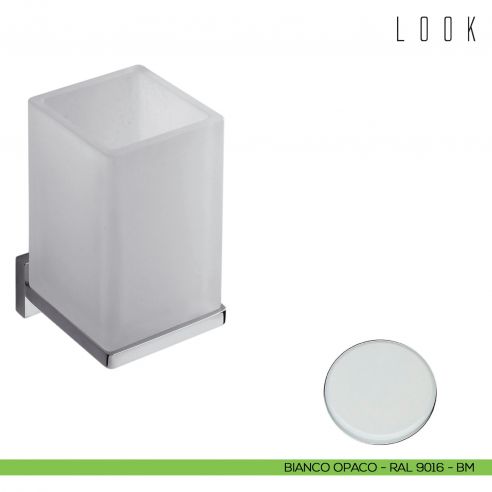 Porta bicchiere Colombo Design Look bianco opaco