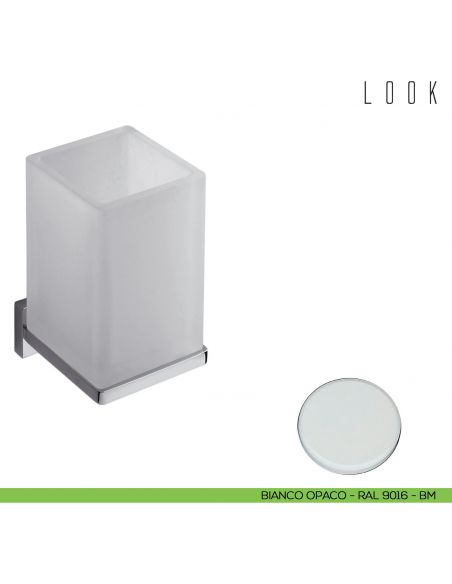 Porta bicchiere Colombo Design Look bianco opaco