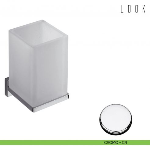 Porta bicchiere Colombo Design Look cromo