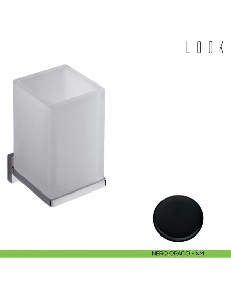 Porta bicchiere Colombo Design Look nero opaco