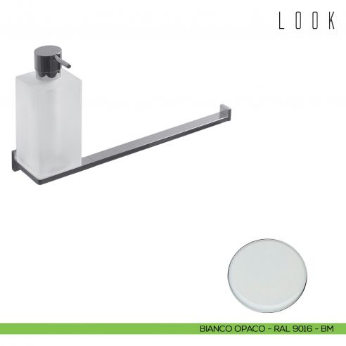 Spandisapone e porta salvietta per bidet Colombo Design Look bianco opaco