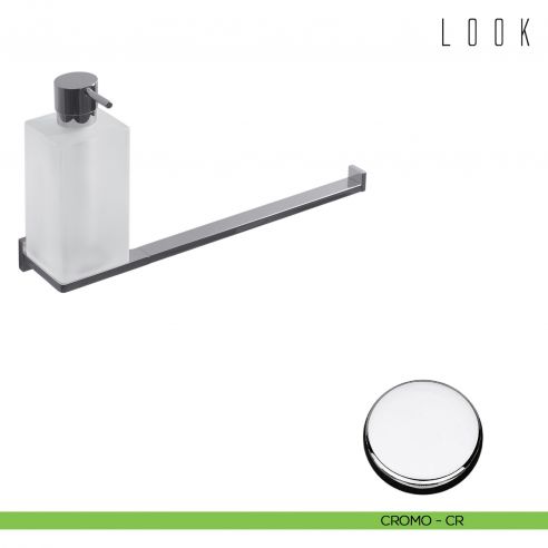 Spandisapone e porta salvietta per bidet Colombo Design Look cromo