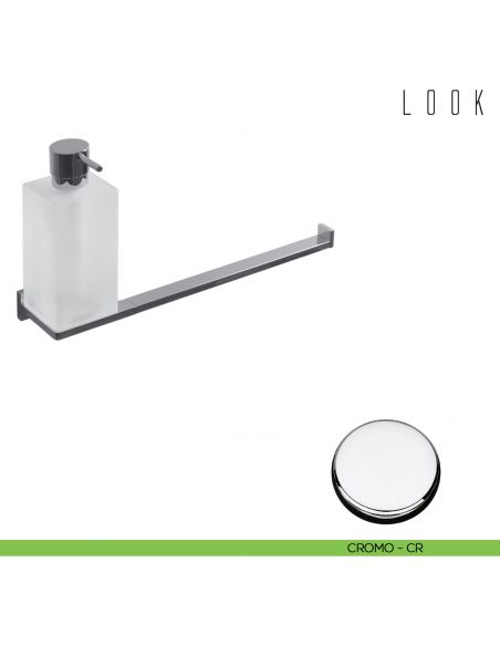 Spandisapone e porta salvietta per bidet Colombo Design Look cromo