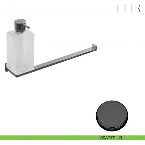 Spandisapone e porta salvietta per bidet Colombo Design Look GRAFITE