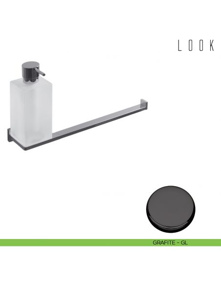 Spandisapone e porta salvietta per bidet Colombo Design Look GRAFITE