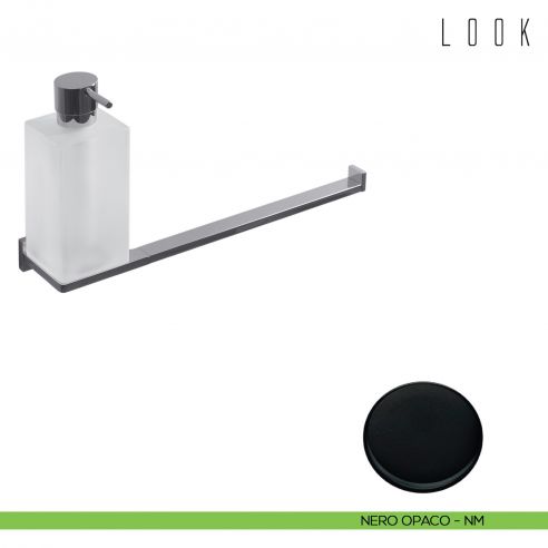 Spandisapone e porta salvietta per bidet Colombo Design Look nero opaco