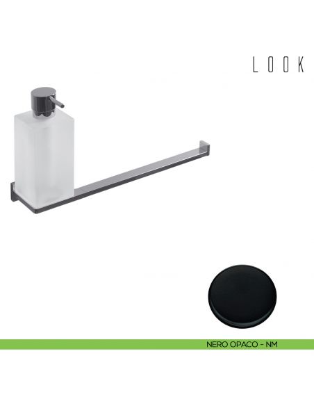 Spandisapone e porta salvietta per bidet Colombo Design Look nero opaco