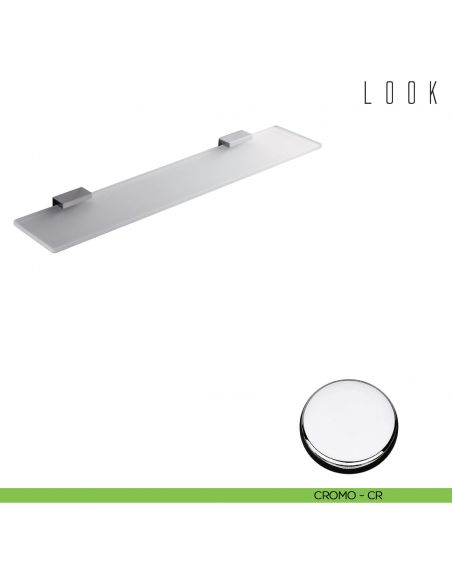 Mensola Colombo Design Look 60 cm cromo