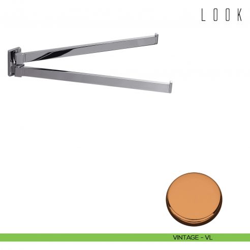 Porta salvietta doppio a snodo Colombo Design Look VINTAGE