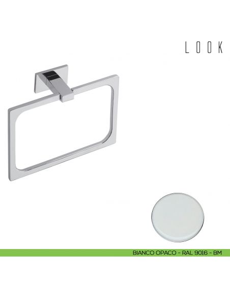 Porta salvietta ad anello Colombo Design Look bianco opaco