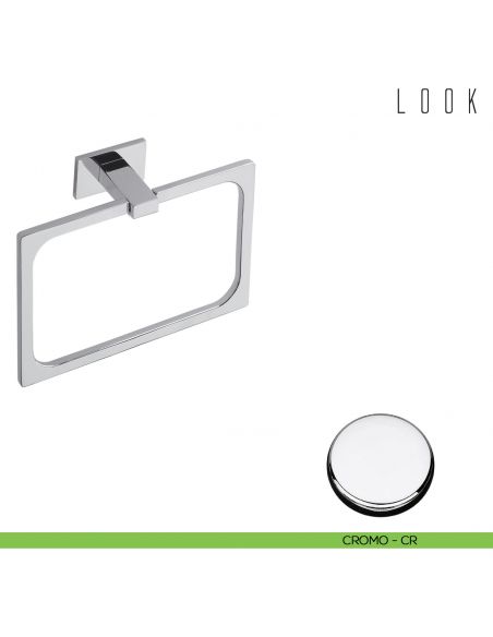 Porta salvietta ad anello Colombo Design Look cromo