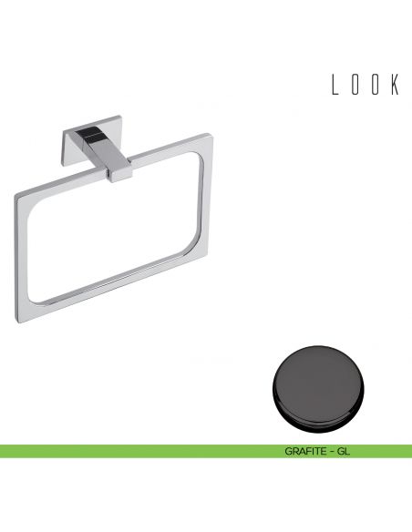 Porta salvietta ad anello Colombo Design Look GRAFITE
