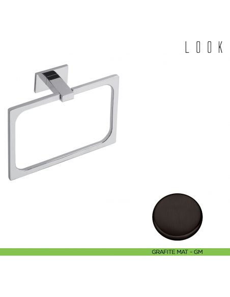 Porta salvietta ad anello Colombo Design Look GRAFITE MAT
