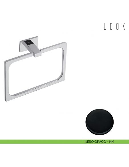 Porta salvietta ad anello Colombo Design Look nero opaco