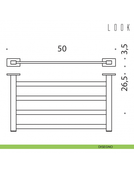 Rack porta salvietta Colombo Design Look disegno