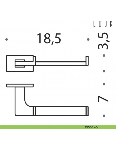 Porta Rotolo Colombo Design Look disegno