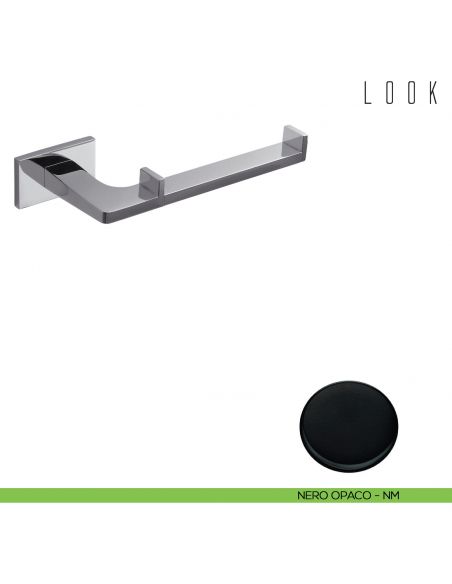 Porta Rotolo Colombo Design Look nero opaco