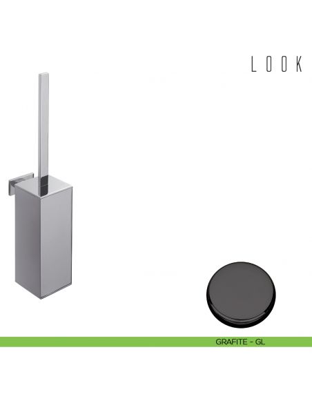 Porta scopino sospeso Colombo Design Look grafite