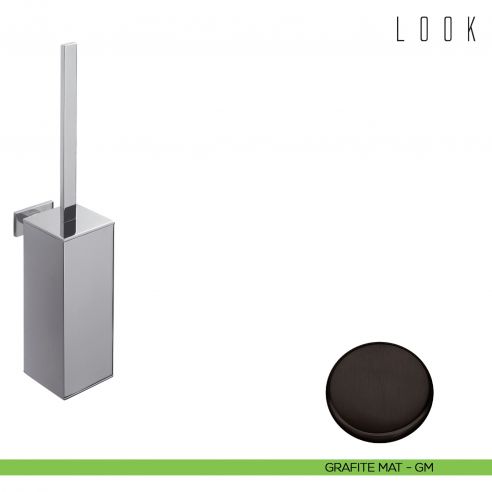 Porta scopino sospeso Colombo Design Look grafite mat