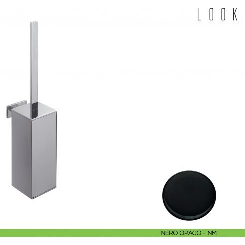 Porta scopino sospeso in ABS Colombo Design Look neromat