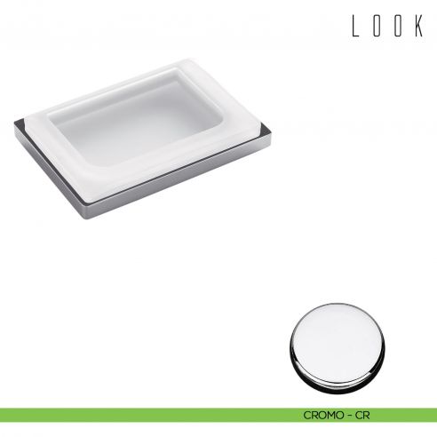 Porta sapone da appoggio Colombo Design Look cromo