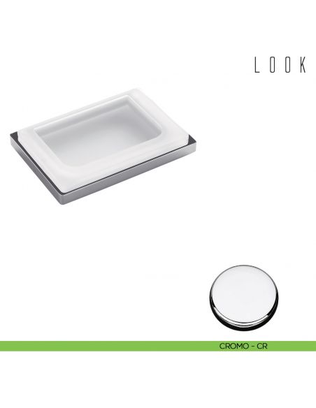 Porta sapone da appoggio Colombo Design Look cromo