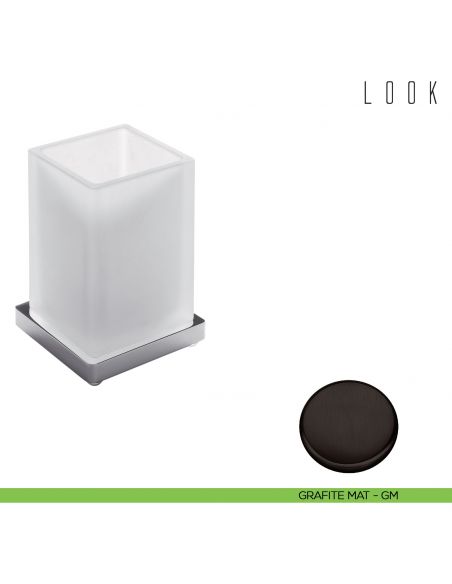 Porta bicchiere da appoggio Colombo Design Look GRAFITE MAT