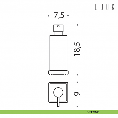 Spandisapone da appoggio Colombo Design Look disegno