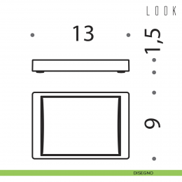 Porta sapone da appoggio in ottone cromato Colombo Design Look 2