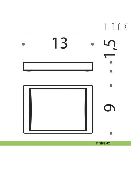 Porta sapone da appoggio in ottone cromato Colombo Design Look disegno
