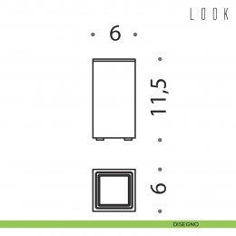 Porta bicchiere da appoggio in ottone cromato Colombo Design Look 2