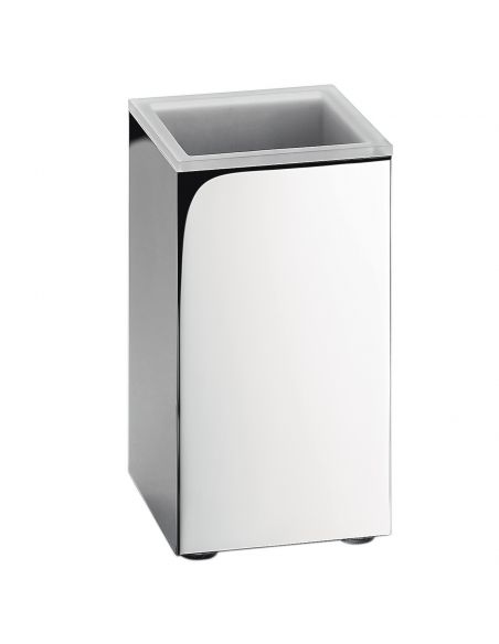 Porta bicchiere da appoggio in ottone cromato Colombo Design Look