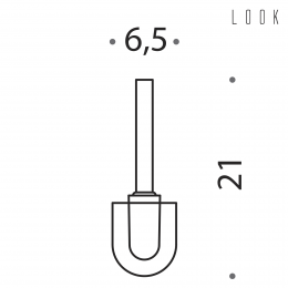 Ciuffo in setola con prolunga Colombo Design Look B1657