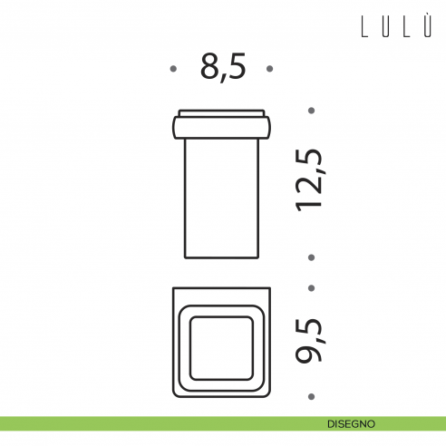 Porta bicchiere Colombo Design Lulù disegno