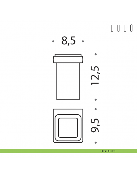 Porta bicchiere Colombo Design Lulù disegno