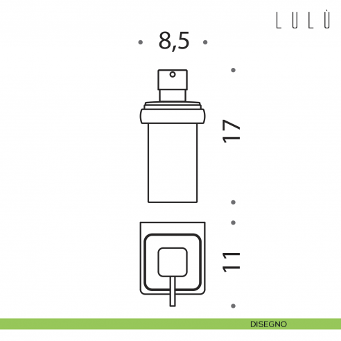 Spandisapone da muro Colombo Design Lulù HPS disegno