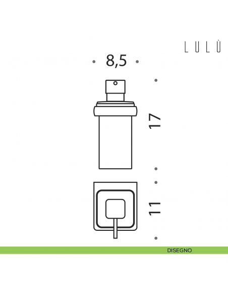Spandisapone da muro Colombo Design Lulù HPS disegno