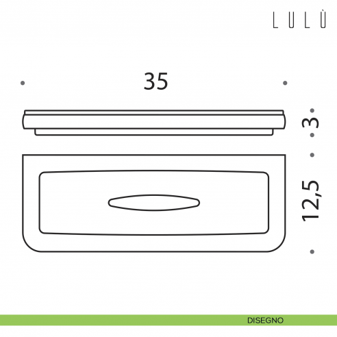 Porta spugna Colombo Design disegno