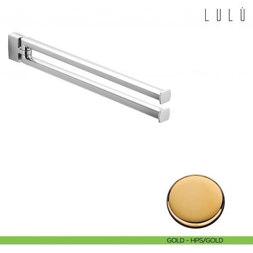 Porta salvietta doppio a snodo Colombo Design Lulù HPS gold