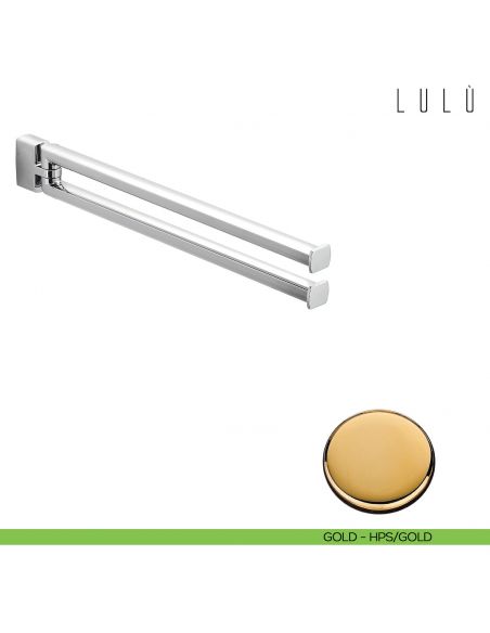 Porta salvietta doppio a snodo Colombo Design Lulù HPS gold