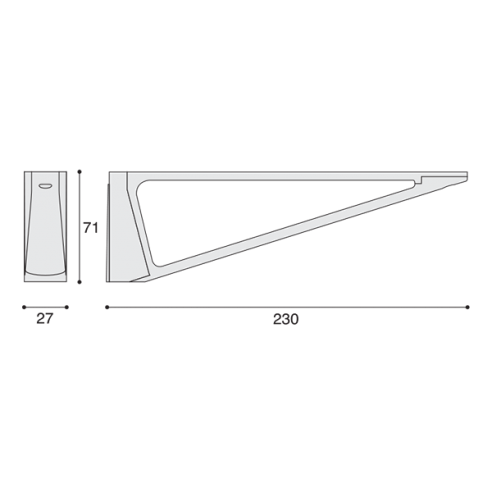 Reggimensola per legno Confalonieri MS01431 disegno