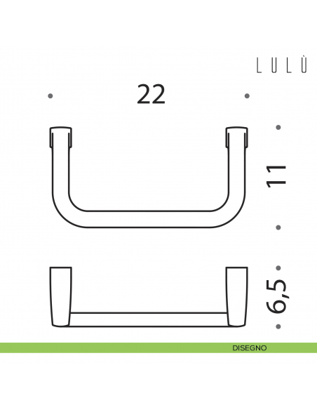 Porta salvietta ad anello Colombo Design Lulù disegno