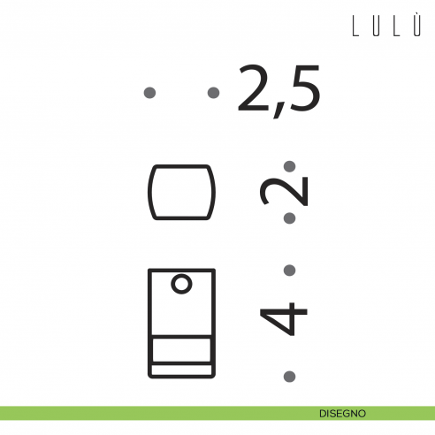 Portabito Colombo Design Lulù disegno