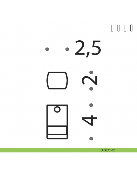 Portabito Colombo Design Lulù disegno
