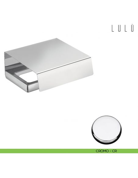 Porta rotolo coperto Colombo Design Lulù cromo