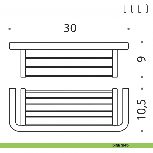 Porta oggetti da doccia e vasca Colombo Design Lulù disegno