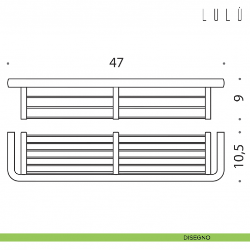 Porta oggetti da doccia e vasca Colombo Design Lulù disegno