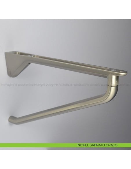 Reggimensola per legno Confalonieri MS01441 nichel satinato opaco